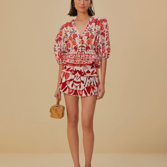 NWT Farm Rio Romantic Orchard Pockets Short - Picture 2 of 7